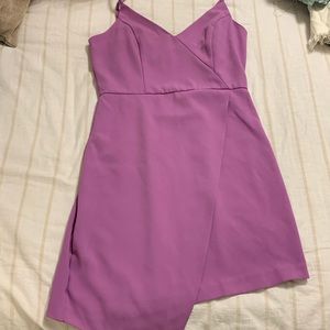Purple asymmetrical dress